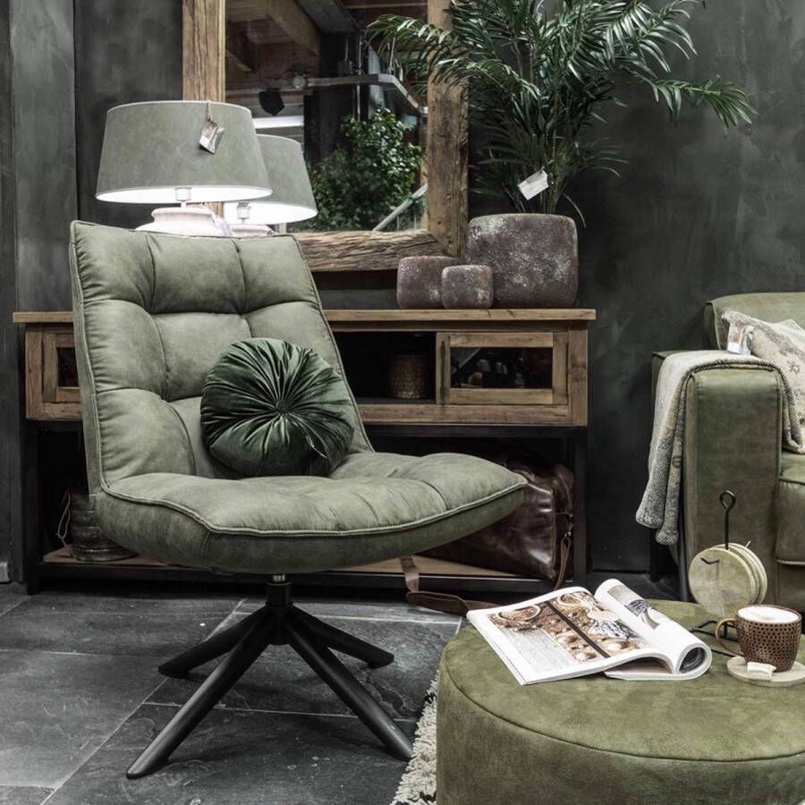 Homebound by Kolony HomeBound by KY Draaifauteuil Liam in cowboy olive draaifauteuil Liam
