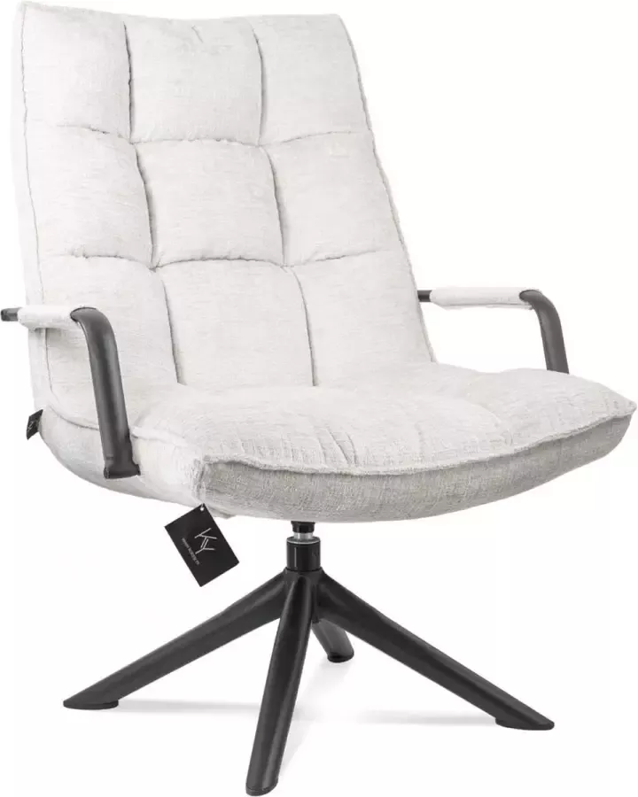 Homebound by Kolony HomeBound by KY Draaifauteuil Hidde met armleuning naturel draaifauteuil Hidde