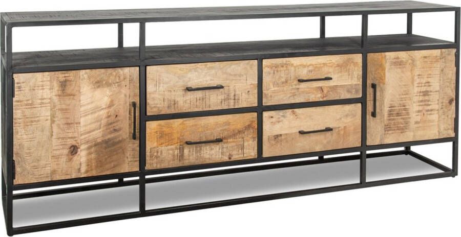 Homebound by Kolony Dressoir mango met metaal 200x40x80cm