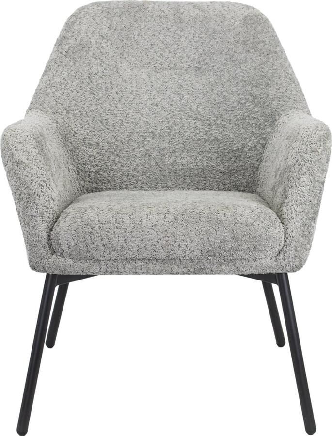 Homebound by Kolony Fauteuil Ruby in stof teddy grijs stoel Ruby teddy stof grijs - Foto 2