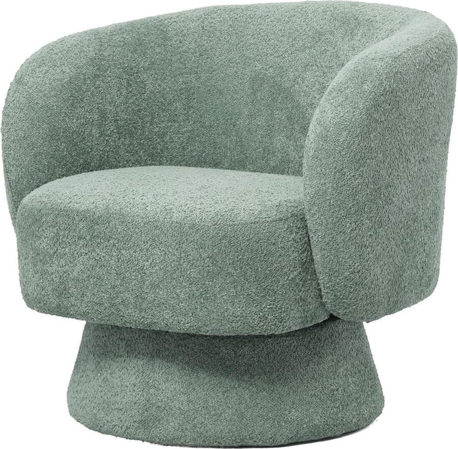 Homebound by Kolony HomeBound by KY Draaifauteuil Esmee in teddy groen draaifauteuil Esmee