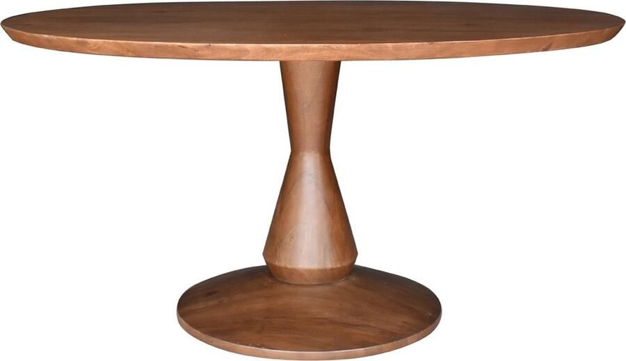 Homebound by Kolony Eettafel Buru rond walnut walnoot kleur houten eettafel rond 150cm