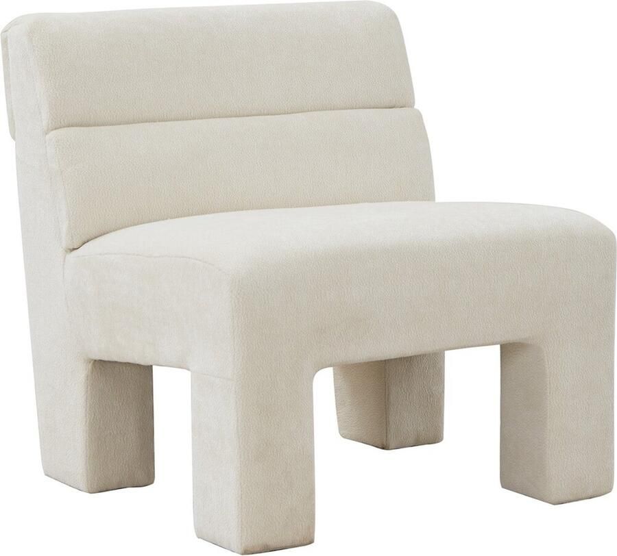 Homebound by Kolony HomeBound by KY Fauteuil Micha in stof wit fauteuil Micha