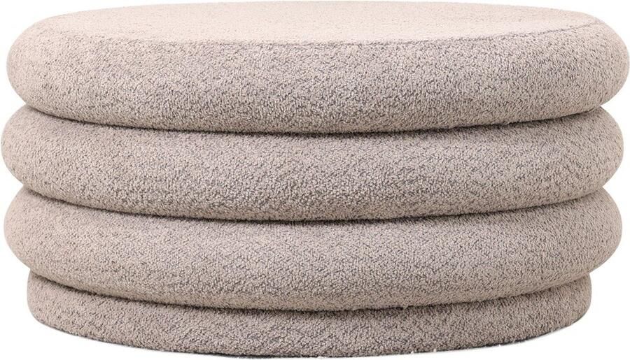 Homebound by Kolony HomeBound by KY Poef Feline in stof bouclé lila poef Feline