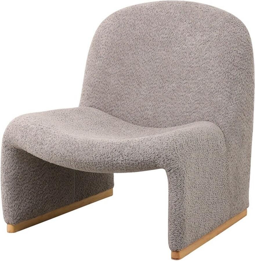 Homebound by Kolony HomeBound by KY Poef Ziva in stof bouclé lila poef Ziva