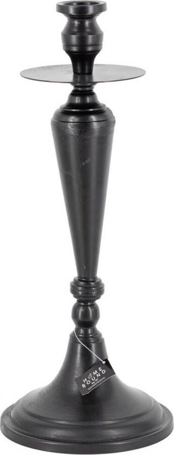 Kolony Kaarsenstandaard zwart metaal 5 5x18x49cm candle holder - Foto 2