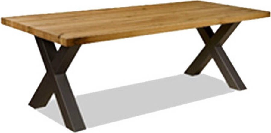 Homebound by Kolony HomeBound by KY Mango eettafel met metalen x-poot mango eettafel