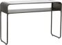 Kolony Metalen sidetable met glas glazen tafel bureau 120x39.5x80cm - Thumbnail 1
