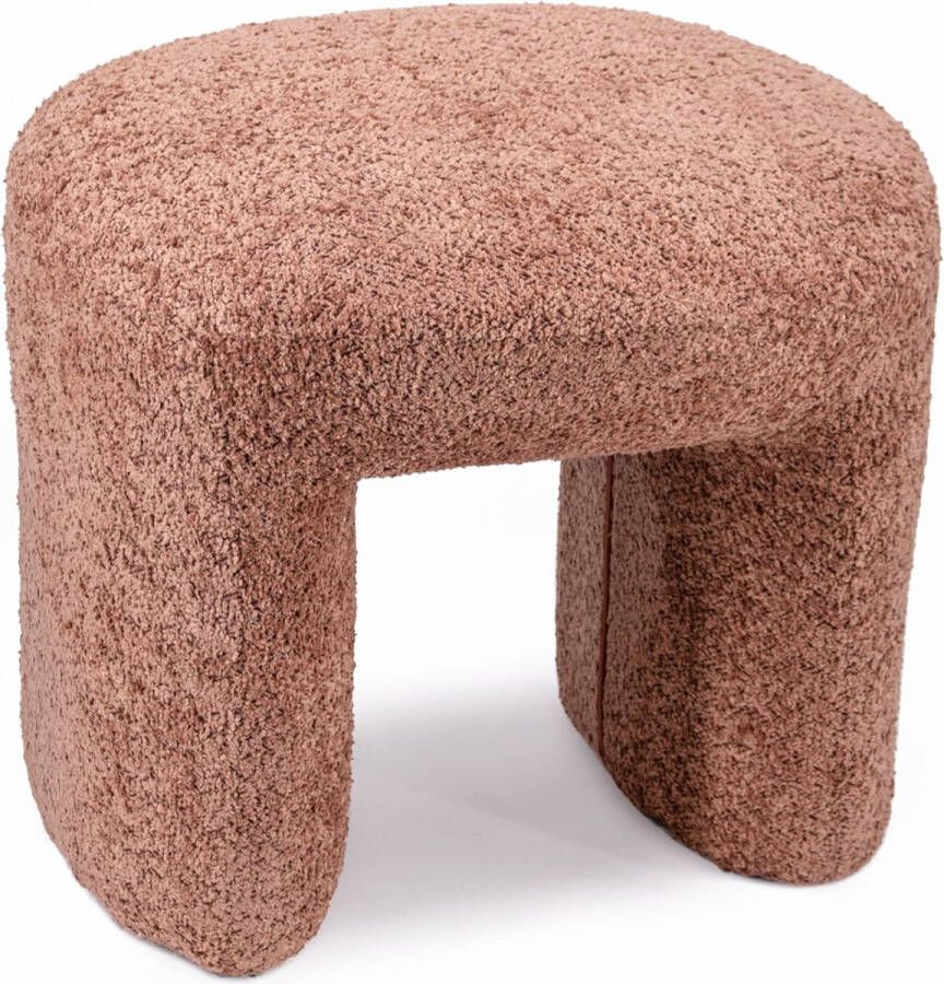 Homebound by Kolony HomeBound by KY Poef Jolie in bouclé roze Poef