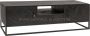 Kolony Tv-meubel fishbone 165x45x50cm zwart houten stereomeubel mango black - Thumbnail 1