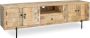 Homebound by Kolony Tv-meubel mango blocks retro stereomeubel mangohout met metaal 180x40x55cm - Thumbnail 2
