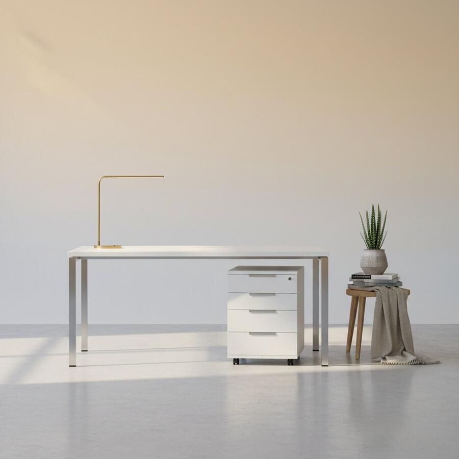 HomeByNicole Industrieel Bureau – Extra Groot Computer Bureau 180 cm – Robuuste PC Werktafel met Metalen Frame – Rechthoekige Schrijf- en Kantoortafel – Rustiek Bruin Zwart –