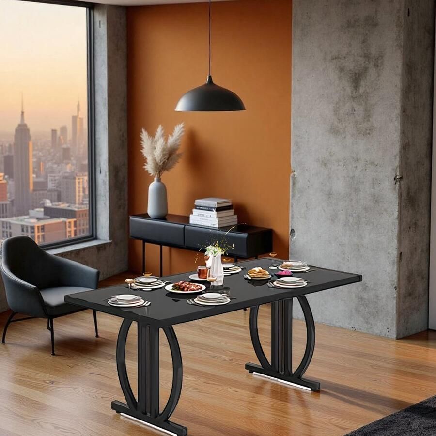 HomeByNicole Industrieel Bureau – Extra Groot Computer Bureau 180 cm – Stevige PC Werktafel met Opbergruimte – Rechthoekige Schrijf- en Kantoor Tafel met Houten Blad & Metalen Frame – Rustic Brown Zwart –