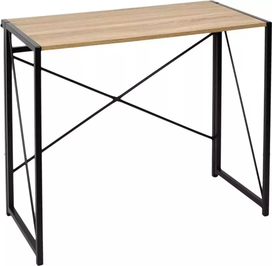 Homedecofactory Opvouwbaar bureau Pliable Bois 90x74x45cm