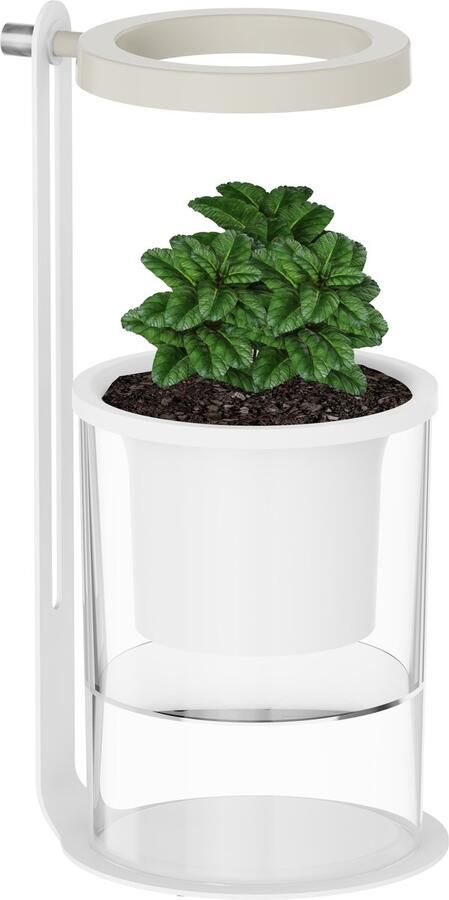 HomeGreens GrowMini Slim Binnentuin Systeem met LED Verlichting & Automatische Bewatering Kweek Verse Kruiden & Microgroenten – Compact & Duurzaam – Geschikt voor Keuken Kantoor & Bureau Hydrocultuur
