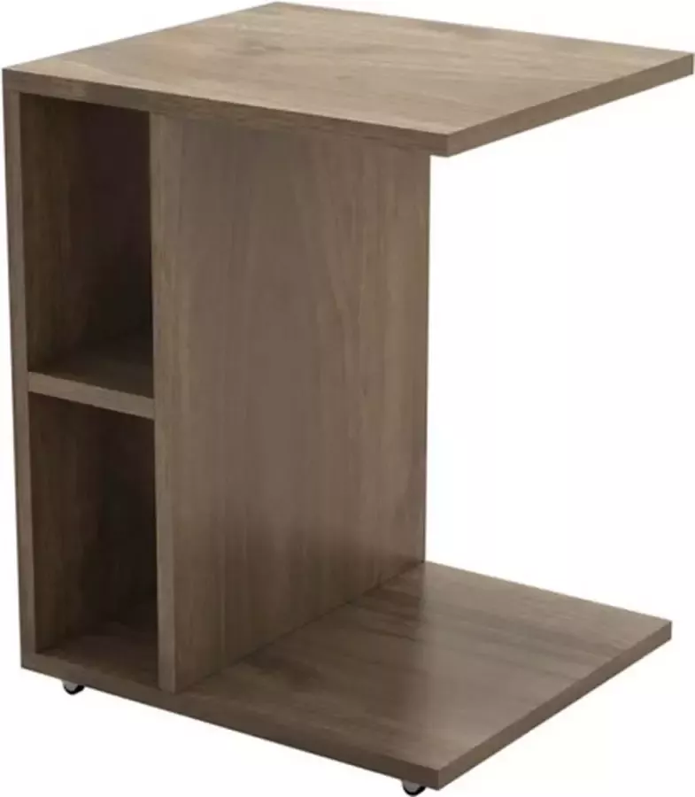 Homemaniac Homemania-Salontafel-Ceylin-45x35x57 5-cm-walnootkleurig - Foto 3