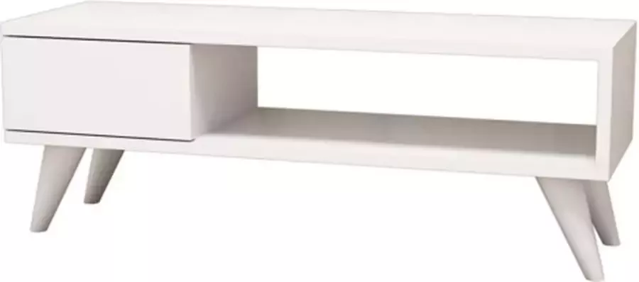 Homemaniac Homemania Tv-meubel Maya 90x30x33 cm wit - Foto 2