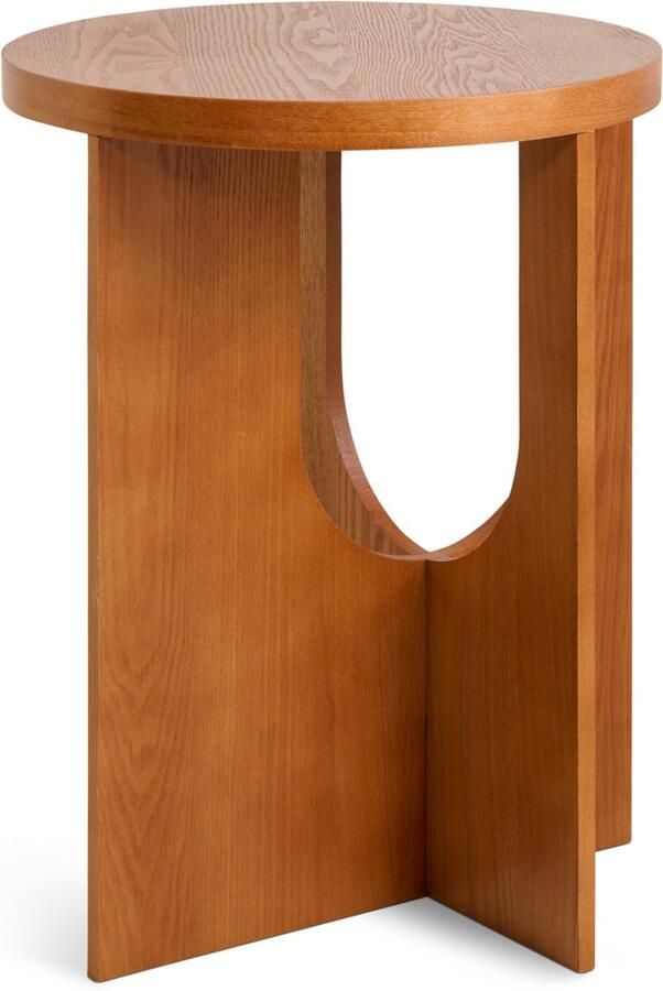 By fonQ Bulla Bijzettafel Ø 40 cm Walnoot