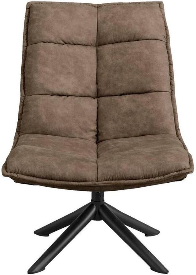 HomeMixx Draaibare Fauteuil Lucas Microleder Taupe Microfibre Kunstleder Bruin - Foto 3