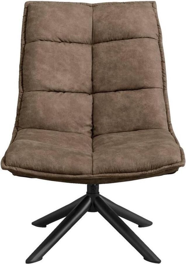 HomeMixx Draaibare Fauteuil Lucas Microleder Taupe Microfibre Kunstleder Bruin - Foto 3