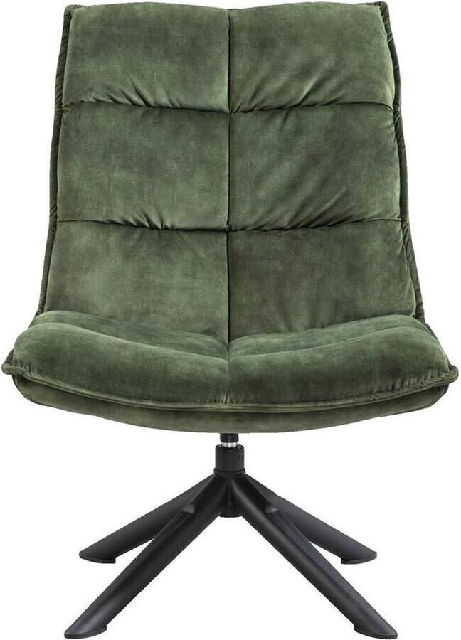 HomeMixx Draaibare Fauteuil Lucas Velvet Mosgroen