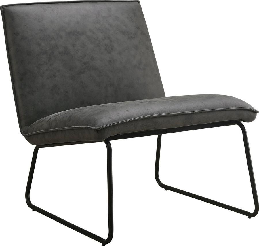 Relaxt Wonen Fauteuil James – Microleder Antraciet