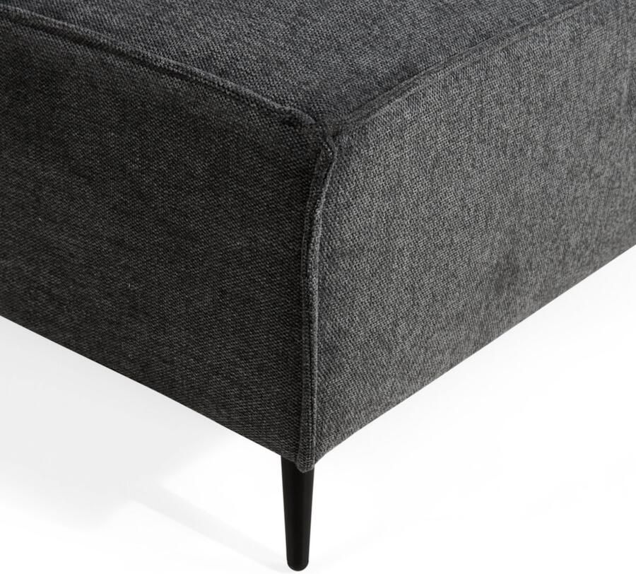 By fonQ Bo Hoekbank met Chaise Longue Links Linnen Antraciet