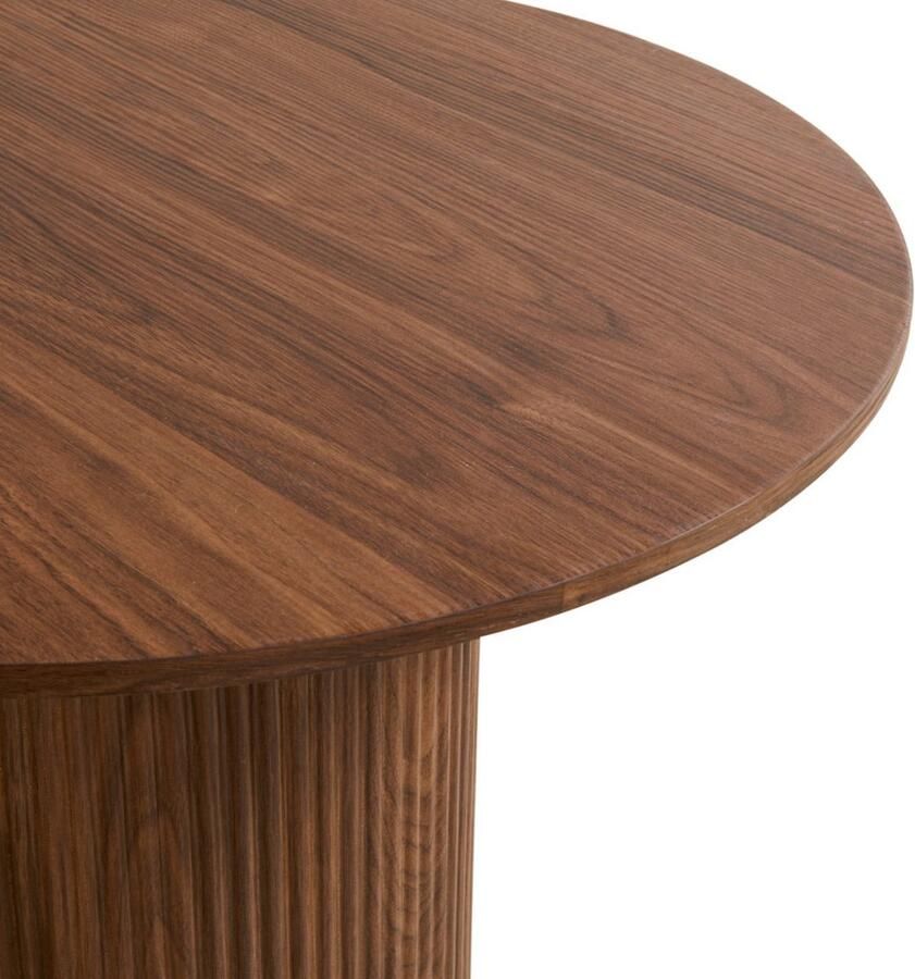 By fonQ Fiss Bijzettafel Ø 40 cm Walnoot