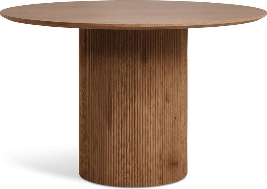 By fonQ Fiss Eettafel Ø 120 cm Walnoot