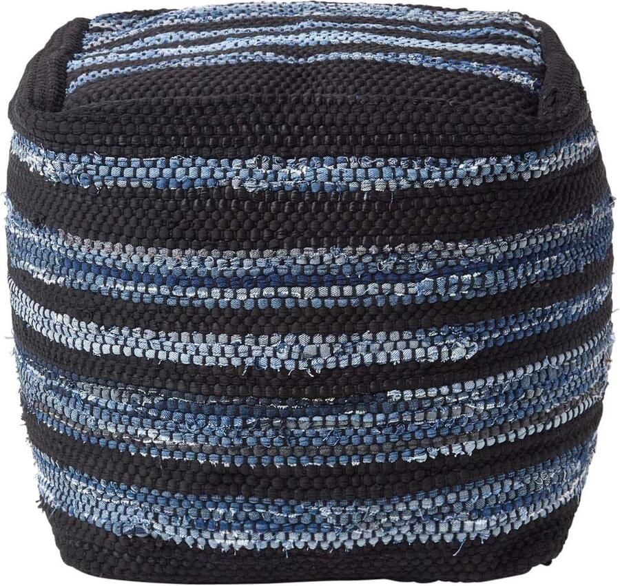 Homescapes designer poef gevuld met microkralen blokjes Texas S