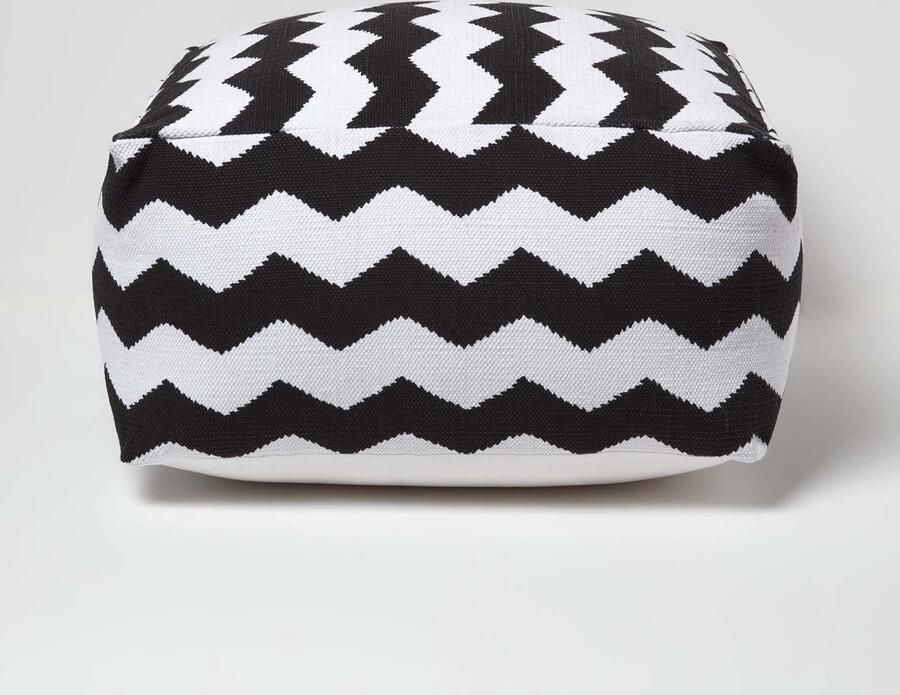 Homescapes Designer Kruk Poef Würfel Chevron L