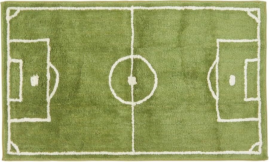 Homescapes kindertapijt voetbalveld 100% katoen