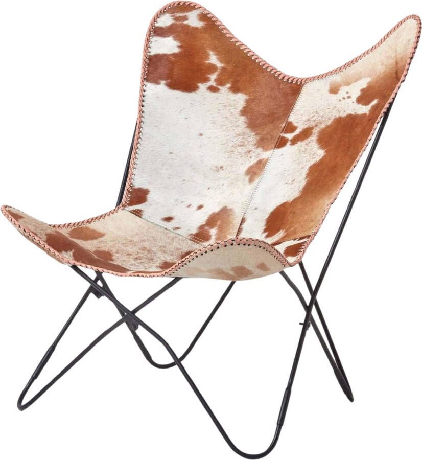 Homescapes Koeienhuid vlinder fauteuil