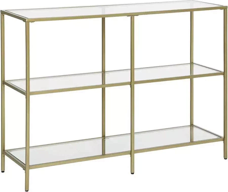 Homesse Console Tafel Hard glas Praktisch Stevig Metalen frame Modern