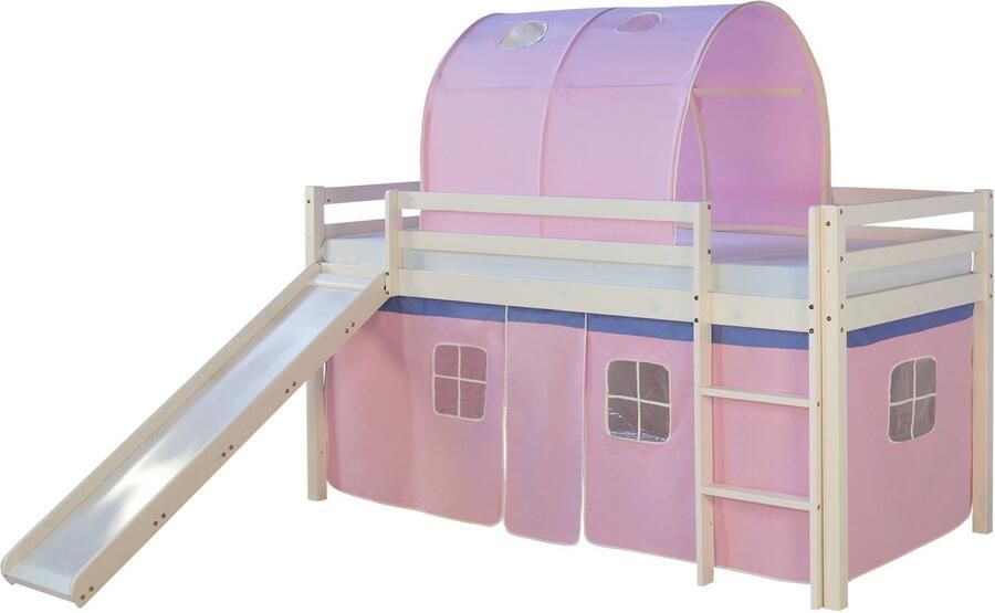 Homestyle4u Hoogslaper 90x200 cm Roze Tunnel
