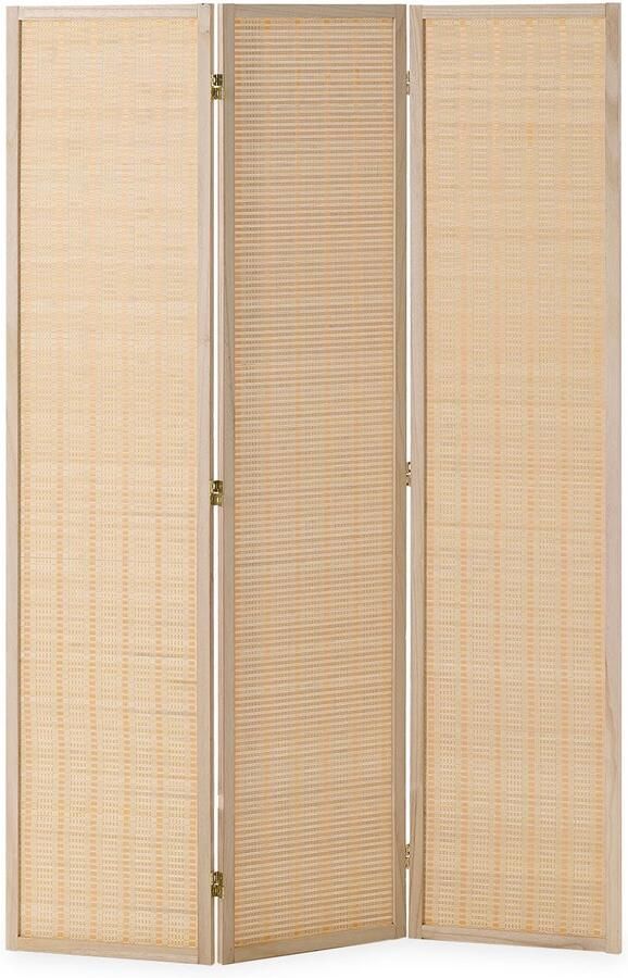 Homestyle4u Kamerscherm 120x170 cm Bamboe lamellen