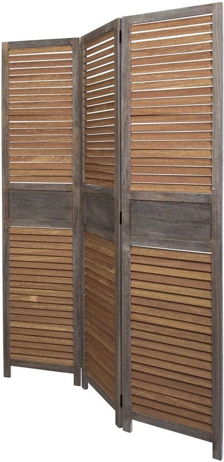 Homestyle4u Kamerscherm 120x170 cm bruin 3-delig bamboe latten