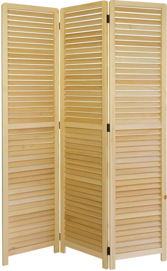 Homestyle4u Kamerscherm 120x170 cm bruin 3-delig houten latten