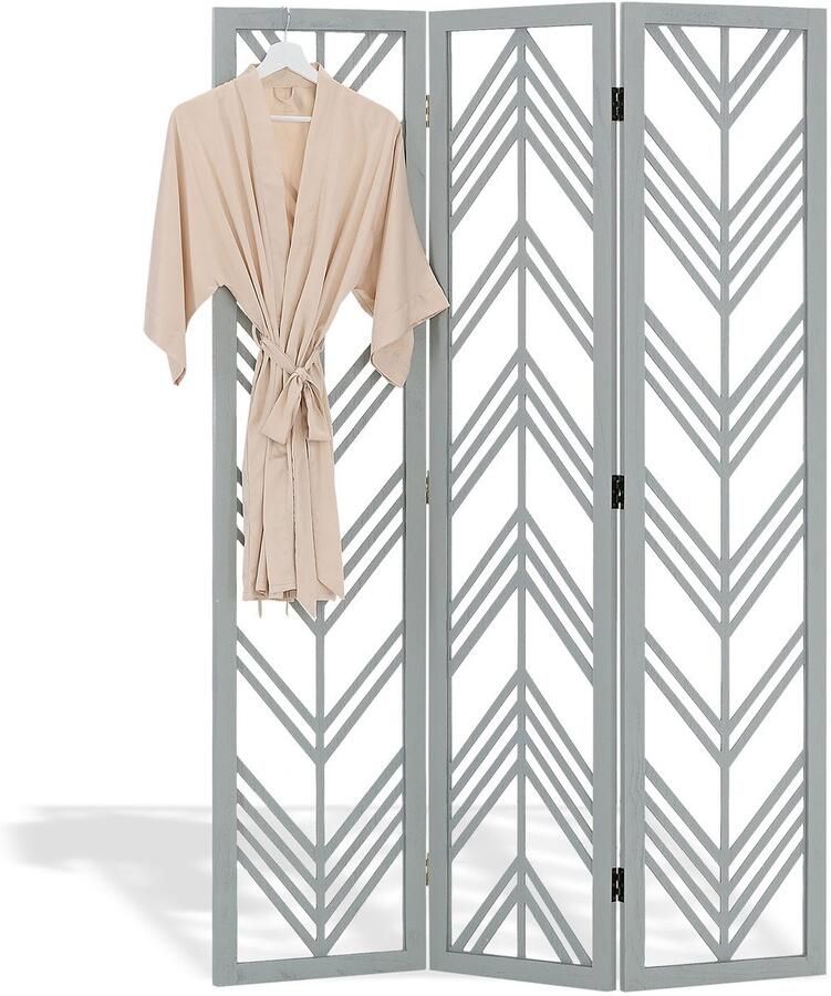 Homestyle4u Kamerscherm 120x170 cm Grijs