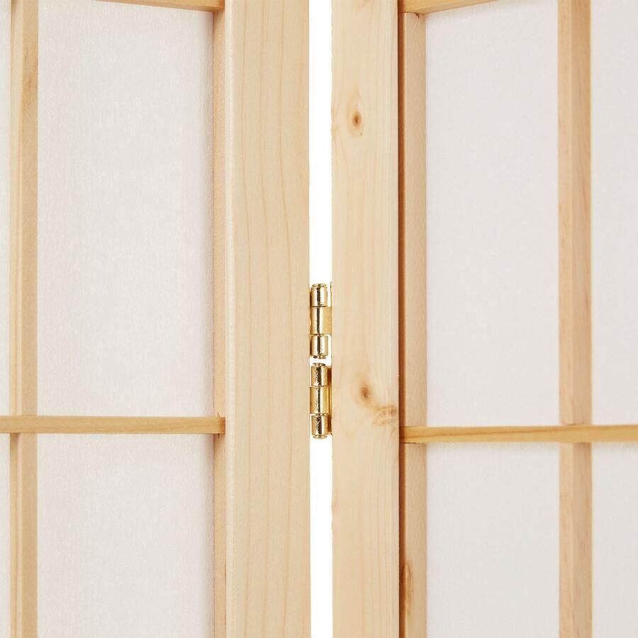 Homestyle4u Kamerscherm 132x175 cm bruin 3-delig Shoji