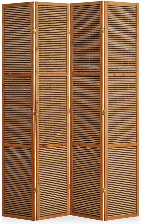 Homestyle4u Kamerscherm 160x200 cm 4-delig kamerscherm