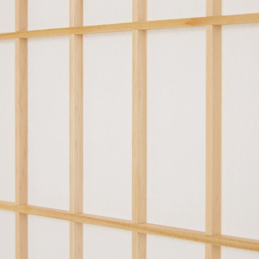 Homestyle4u Kamerscherm 176x175 cm Bruin 4-delig Shoji