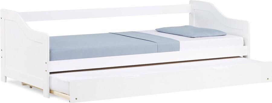 Homestyle4u Kinderbed 90x200 cm Houten bed Uitschuifbed