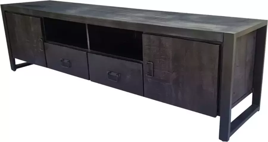 Tv kast Finn Tv meubel zwart Tv meubel hout 200 cm