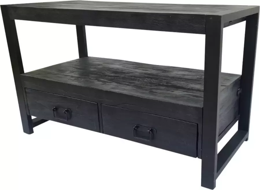Tv meubel Finn Tv meubel industrieel Tv meubel zwart 100 cm
