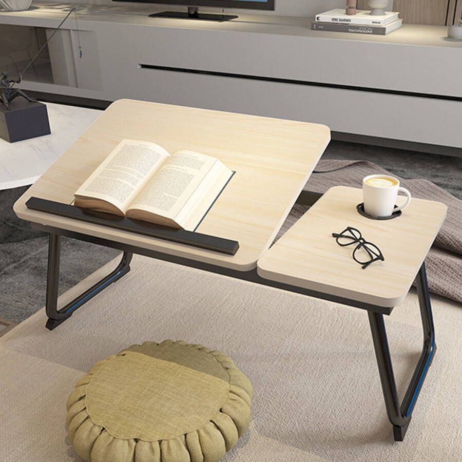 Homevector Black Friday!Laptoptafel hout-55*32*25CM-5 verstelstanden Bedtafels Banktafel Laptoptafel verstelbaar LaptoptafeltjeLaptopstandaard Ontbijttafel Ontbijt op bed