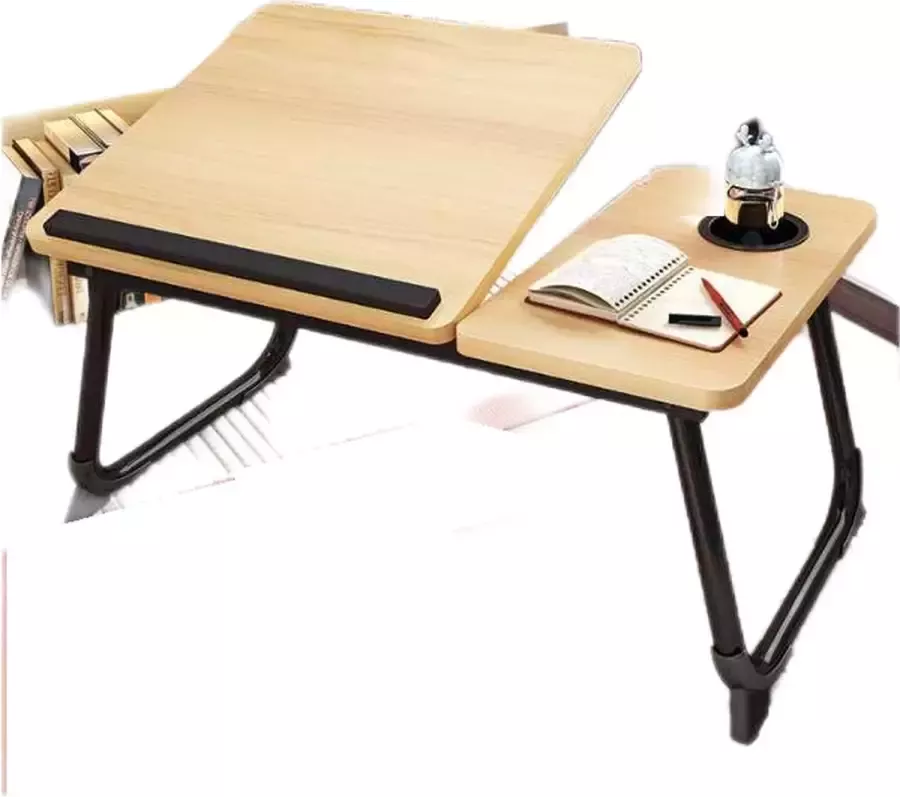 Homevector Laptoptafel hout-55*32*25CM-5 verstelstanden Bedtafels Banktafel Laptoptafel verstelbaar LaptoptafeltjeLaptopstandaard Ontbijttafel Ontbijt op bed