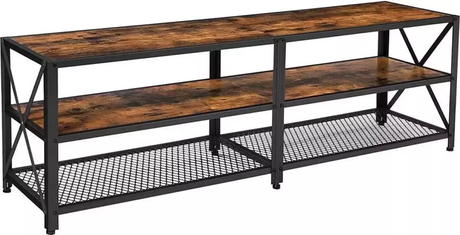Homeza HelloHomy TV Meubel met Planken TV Meubel Industrieel TV Meubels 160cm