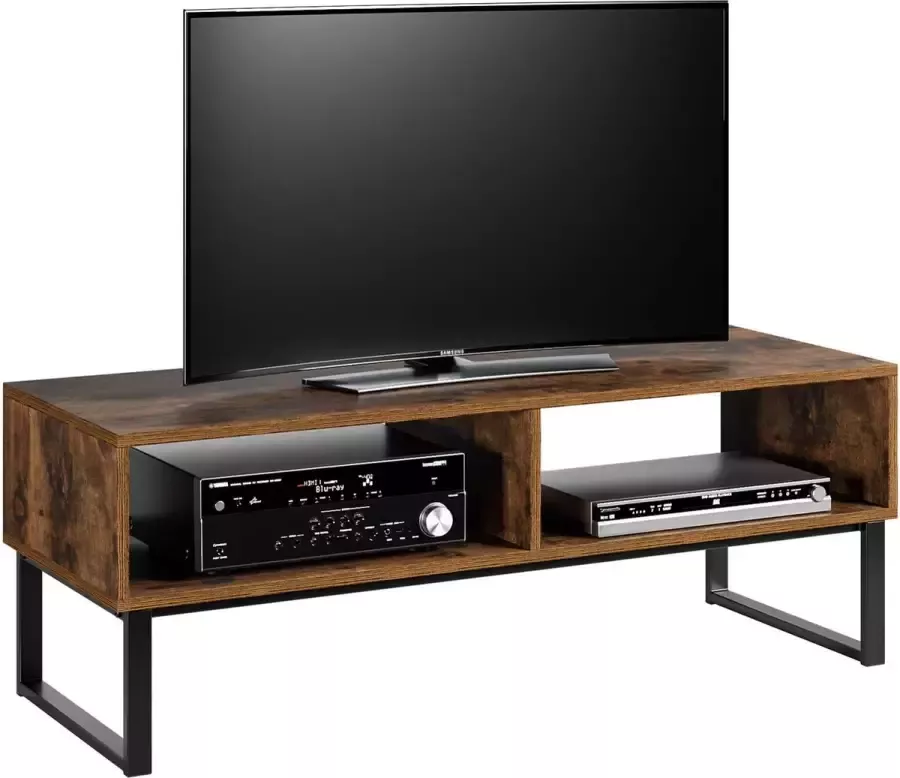 Homfa Tv Meubel Salontafel Industrieel tv meubel hout Metalen Frame Salontafel Industrieel