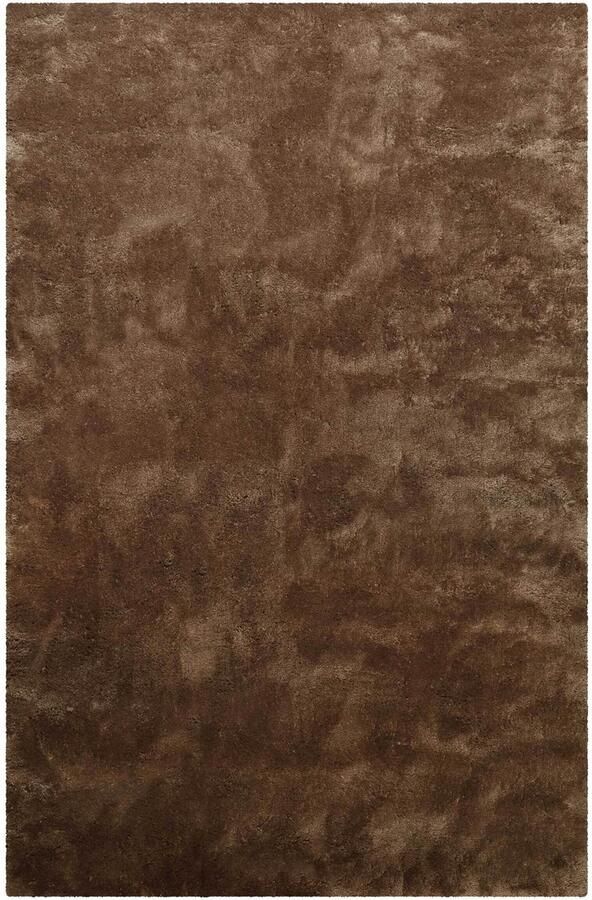 Homie Living Lulu Hoogpolig vloerkleed taupe bruin 140x200